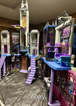 Monster High Deluxe High School Playset 2015 Doll House Castle Deadluxe Withextras