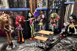 Monster High Deluxe High School Playset 2015 Doll House Castle Deadluxe Withextras