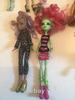 Monster High Doll Lot Clawdeen Rochelle Frankie Stein Gloom Beach Laguna Frights
