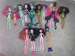 Monster High Dolls Lot of 13 Dolls