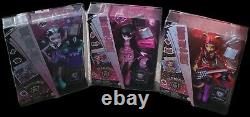 Monster High Fearbook Lot#3 Fashion Dolls, Draculaura, Twyla, Toralei New 2024