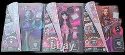 Monster High Fearbook Lot#3 Fashion Dolls, Draculaura, Twyla, Toralei New 2024