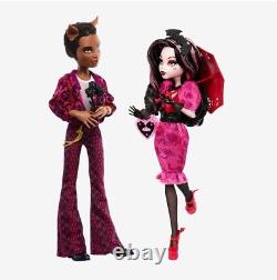 Monster High Howliday Draculaura and Clawd Wolf Edition 2-Pack Love Set
