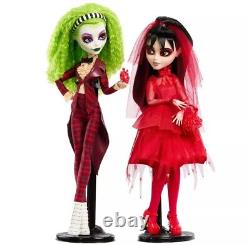 Monster High Skullector Beetlejuice Lydia Deetz Dolls 2 Pack Valentines PRESALE