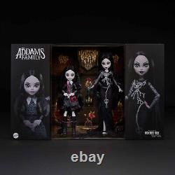 Monster High Skullector Morticia Wednesday Addams Family Doll Two-Pack HRP87