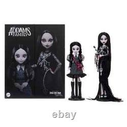 Monster High Skullector The Addams Family Wednesday Morticia 2 Pack In Hand