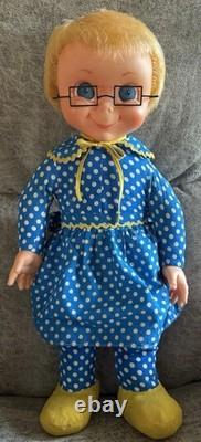 Mrs Beasley Doll 1967 Restored to Talk 100% Complete Apron Collar and Glasses