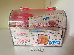 NEW SEALED Mattel Barbie Doll 1992 Kid Care Travel Set 90s Barbie RARE