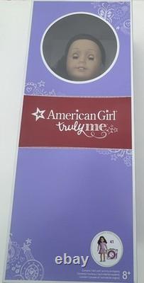 NIB 2015 American GIrl Truly Me Doll #41-green eyes-blk hair