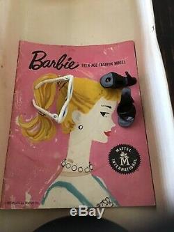 NICE! Original Vintage TM Box For #1, #2 Ponytail Barbie #850 RARE BRUNETTE