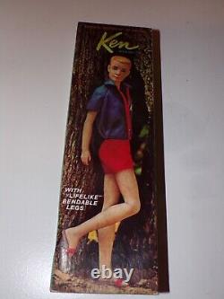 NOS New Vintage 1964 Blonde Ken with Bendlegs #1020 still has tag on wrist! LOOK