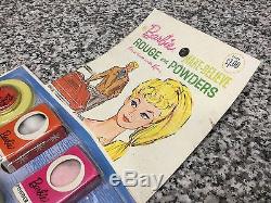 NOS Vintage Ponytail Blonde BARBIE Merry Mattel 1963 Doll Toy Play Set