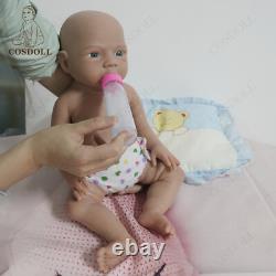 New 18.5 Reborn Baby Dolls FULL BODY SILICONE BABY GIRL DOLL BRONK SKIN DOLL US
