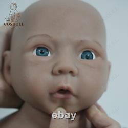 New 18.5 Reborn Baby Dolls FULL BODY SILICONE BABY GIRL DOLL BRONK SKIN DOLL US
