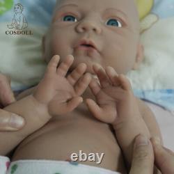 New 18.5 Reborn Baby Dolls FULL BODY SILICONE BABY GIRL DOLL BRONK SKIN DOLL US