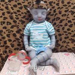 New 18.5 in Avatar Baby Dolls Platinum Silicone Baby Doll Reborn Baby Dolls 2023