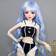 New Full Set Bjd Doll 1/3 56cm Ball Jointed Girls Dolls With Blue Hair Assembled