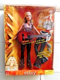 New Mattel 2003 Shakira Barbie Doll with Guitar Plays/Sings Whenever Wherever New Mattel 2003 Shakira Barbie Doll with Guitar Plays/Sings Whenever Wherever
