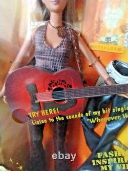 New Mattel 2003 Shakira Barbie Doll with Guitar Plays/Sings Whenever Wherever