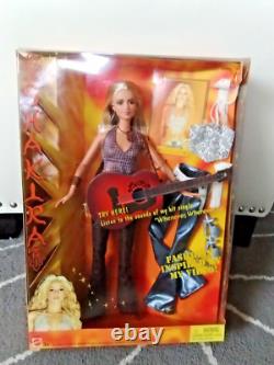 New Mattel 2003 Shakira Barbie Doll with Guitar Plays/Sings Whenever Wherever