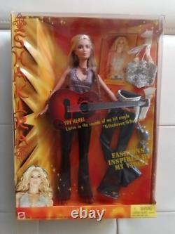 New Mattel 2003 Shakira Barbie Doll with Guitar Plays/Sings Whenever Wherever