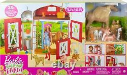 New Sweet Orchard Farm Playset with Barn, 11 Animals, Working Features