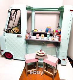 OG Our Generation Sweet Stop Ice Cream Truck with Accessories Lights Music Work
