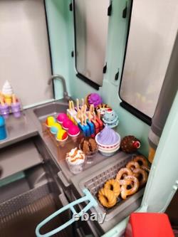 OG Our Generation Sweet Stop Ice Cream Truck with Accessories Lights Music Work