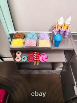 OG Our Generation Sweet Stop Ice Cream Truck with Accessories Lights Music Work