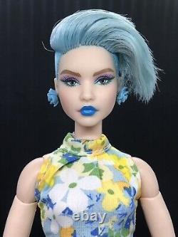 OOAK Barbie Looks Model # 8 Doll Made To Move Body Lip Repaint Blue Hair Pixie