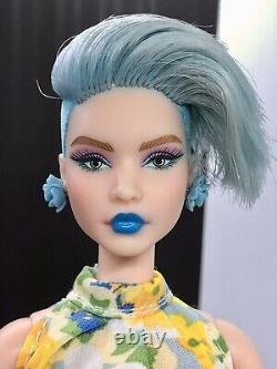OOAK Barbie Looks Model # 8 Doll Made To Move Body Lip Repaint Blue Hair Pixie