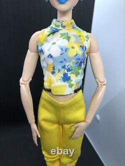 OOAK Barbie Looks Model # 8 Doll Made To Move Body Lip Repaint Blue Hair Pixie