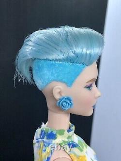OOAK Barbie Looks Model # 8 Doll Made To Move Body Lip Repaint Blue Hair Pixie