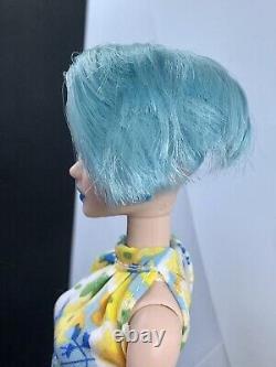 OOAK Barbie Looks Model # 8 Doll Made To Move Body Lip Repaint Blue Hair Pixie