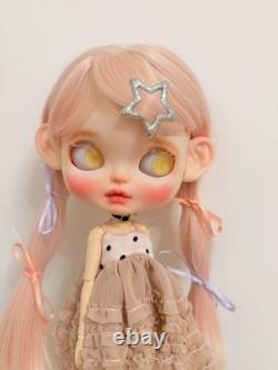 OOAK Handmade Full Set Blythe Doll White Skin Hand-Painted Collectible Doll