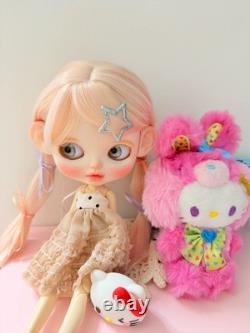 OOAK Handmade Full Set Blythe Doll White Skin Hand-Painted Collectible Doll