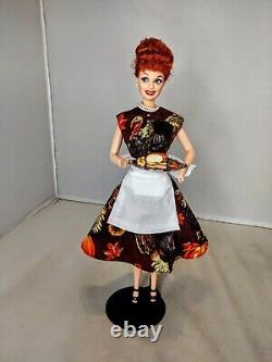 OOAK I Love Lucy VTG Barbie Doll Thanksgiving Turkey Dress Handmade Lucille Ball