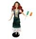 Ooak Looks Model #13 Redhead Doll Wearing Green Vest Skirt Irish Flag Of Ireland