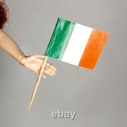OOAK Looks Model #13 Redhead Doll Wearing Green Vest Skirt Irish Flag of Ireland