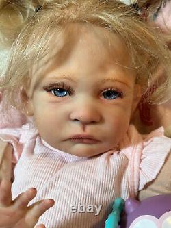 Ooak Reborn newborn baby Girl reborn bAby Lacy Art doll