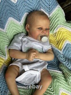 Ooak Reborn newborn baby boy reborn Art doll Eli