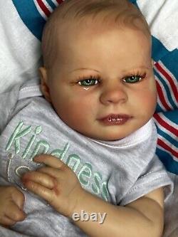 Ooak Reborn newborn baby boy reborn Art doll Eli