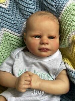 Ooak Reborn newborn baby boy reborn Art doll Eli