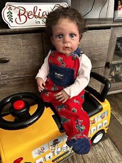 Ooak Reborn newborn baby boy reborn Art doll Standing Spencer Toddler