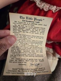 Original 1978 All Cloth Cabbage Patch Doll 21 Papers Xavier Roberts Signed