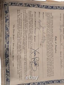 Original 1978 All Cloth Cabbage Patch Doll 21 Papers Xavier Roberts Signed