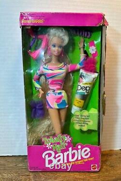 Original 1991 Vintage TOTALLY HAIR BLONDE BARBIE Doll Mattel #1112 NIB, DEP Gel