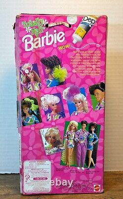 Original 1991 Vintage TOTALLY HAIR BLONDE BARBIE Doll Mattel #1112 NIB, DEP Gel