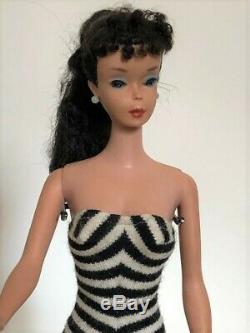 Original # 3 Ponytail Brunette Vintage Barbie UNFADED No Touch Ups