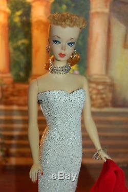 Original Vintage 1959 Mattel Barbie #1 Blond #850 Tm Ponytail